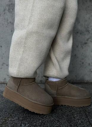 Ugg ultra mini platform beige 7
