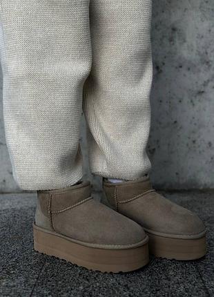 Ugg ultra mini platform beige 4