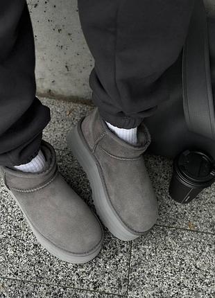 Ugg ultra mini platform light grey 2