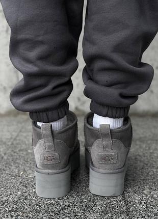 Ugg ultra mini platform light grey 10