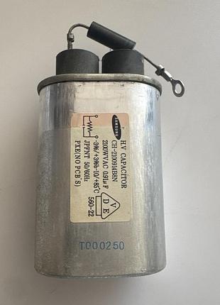 Високовольтний конденсатор 0,91 мкф 2100v у комплекті з високовольтним діодом — б/в