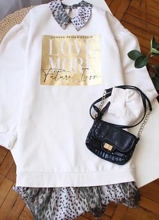 Комбинированное свитшотное утепленное платье river island 11-12 лет