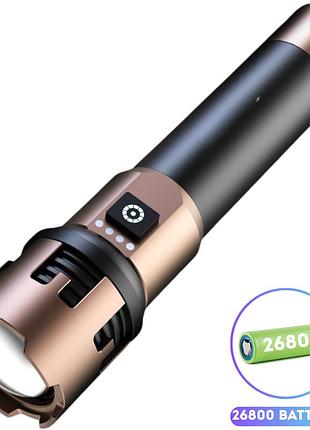 Фонарь a70-gt, 1x26800, power bank, зу type-c, zoom, box