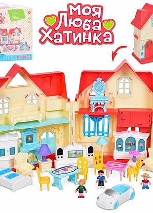 Кукольный домик: музыка светлая фигурка мебель