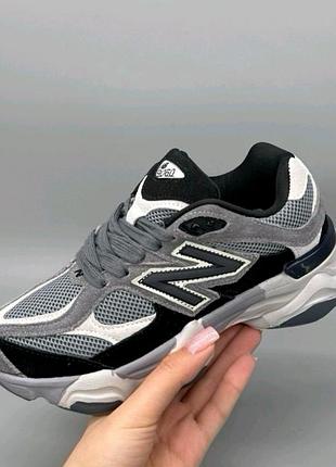 Кросівки унісекс new balance 9060 black grey castlerok. кросівки спортивні повсякденні 37-41 nb 9060.