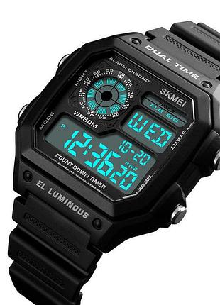 Часы наручные 1299bk skmei, black 2