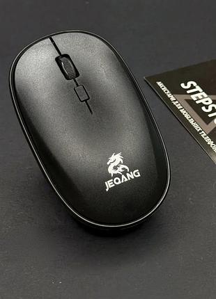Бездротова миша jeqang jw-230 bt (2.4ghz / bluetooth) для пк, ноутбука, usb wireless mouse чорна