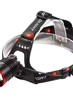 Ліхтар налобний w688a-tg, 2x18650, зп type-c, zoom, box