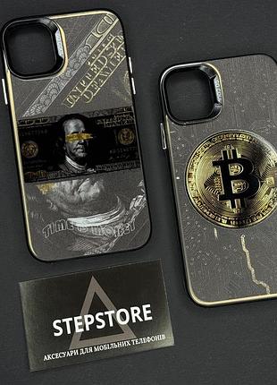 Чехол для iphone 13/14 матовый с принтом противоударный с переливающимся рисунком