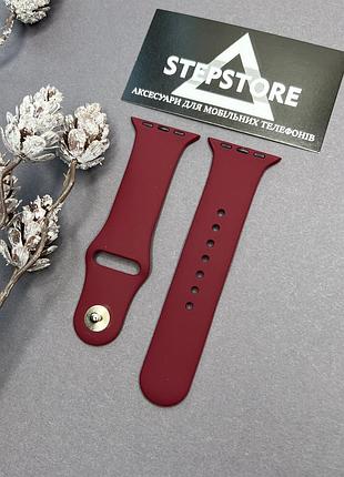 Ремінець m-l силіконовий для apple watch 38 40 41 mm мм series 1 2 3 4 5 6 7 se браслет для смарт-годинника