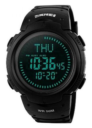 Часы наручные 1231bk skmei, black, compass 3