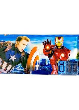 Пенал 3d "avangers / мстители" синий