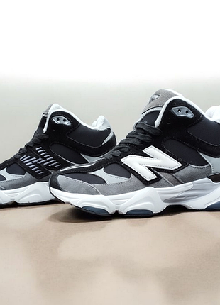 Кроссовки c мехом зимние женские new balance 9060 high.высокие зимние кроссовки женские nb 9060 .