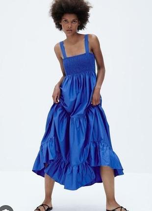 Бавовняна сукня сарафан zara