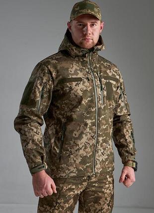 Куртка soft shell skmilitary пиксель зсу 50/4