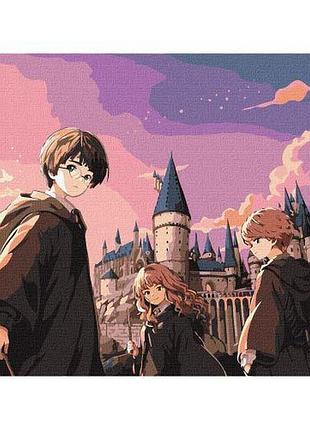 Картина по номерам wb "harry potter: магическое трио" 30х40 см