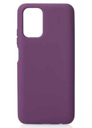 Силиконовый чехол soft silicone case для xiaomi redmi note 10/ note 10s (без лого) сиреневый