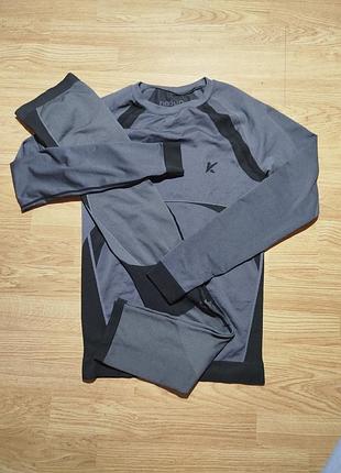 600 грн
женский компрессионный зональный термокомплект kaytan. 
размер l/xl. по замерам лучше на m/l
состояние отличное 
замеры кофтины