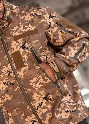 Тактична куртка softshell masad піксель 3