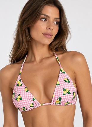 Рожевий бікіні топ з лимонами🌸primark