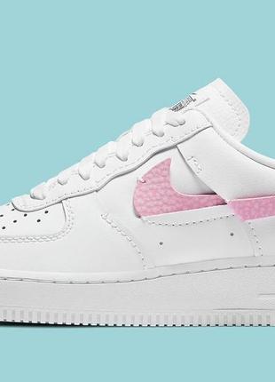 Кроссовки женские nike air force 1 lxx белые/красные (найк аир форс, кросівки)