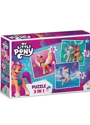 Пазл 3 в 1 «my little pony»
