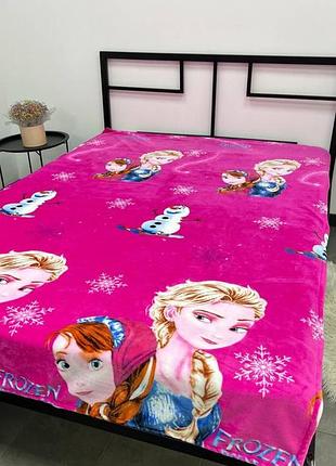 Плед велсофт детский 150х200 frozen ледяное сердце 6