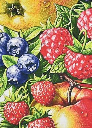 Алмазная мозаика "сочные ягоды и фрукты" 30х40 см