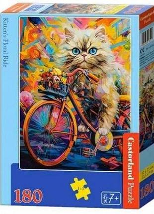 Пазл castorland "прогулка котенка" 180 эл.