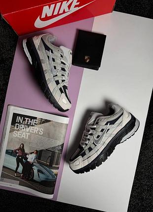 Женские кроссовки nike p-6000 fleece ash grey navy