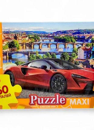 Maxi puzzle 60 "красный спорткар"
