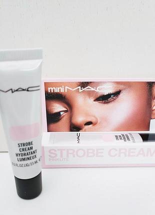 Праймер mac – mini mac strobe-creme – pinklite 15 ml 5