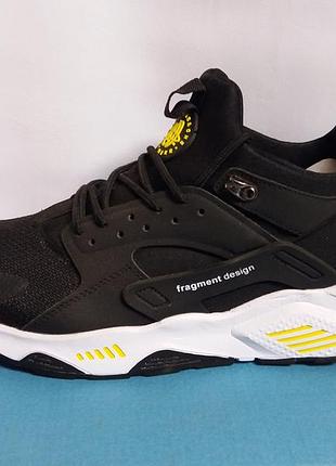Кроссовки мужские nike air huarache.кроссовки мужские черные повседневные спортивные. 46