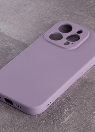 Силіконовий чохол soft silicone case для iphone 13 pro (без лого) гліцинію