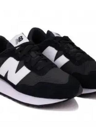 Кроссовки мужские летние nb 237 black white.мужские кроссовки new balance 237 черные..