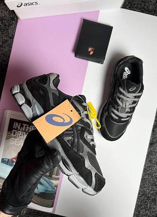 Жіночі кросівки asics gel-nyc black silver grey 39