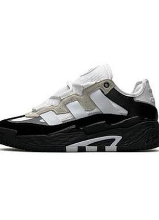 Кроссовки мужские adidas niteball white/black.спортивные кроссы adidas niteball черные с белым