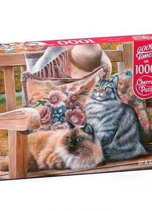 Пазлы "кошачьи посиделки", 1000 элементов