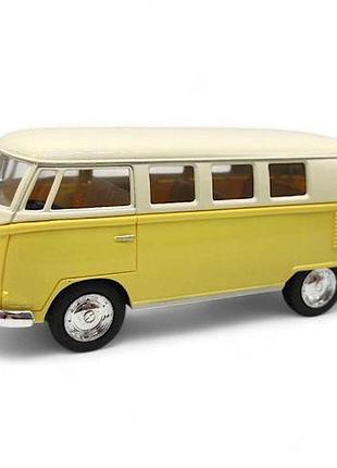 Машинка металева "автобус volkswagen classical bus" (жілтий)