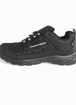 Кросівки чоловічі термо-чорні super windproof. 44