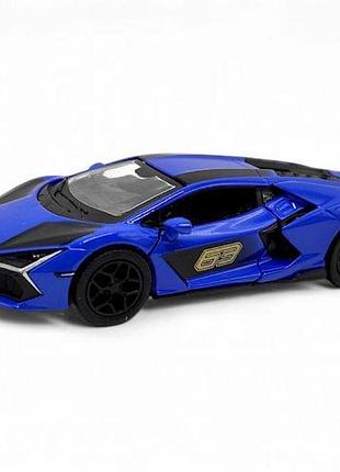 Машинка металлическая "lamborghini revuelto" (синяя)
