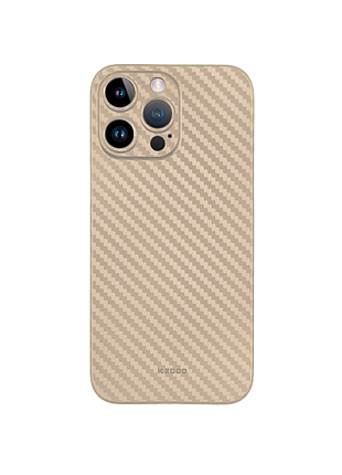 Карбоновий чохол k-doo air carbon (ultraslim 0.45mm) для iphone 14 pro max золотий