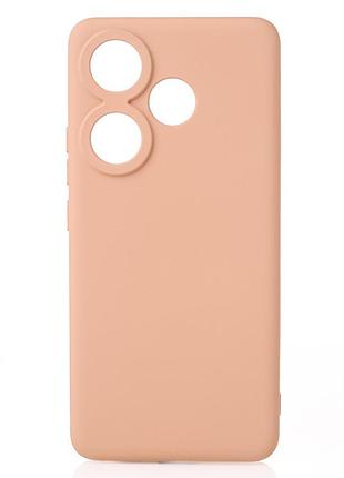Силіконовий чохол soft silicone case для xiaomi poco f6/redmi turbo 3 (без лого) пудра