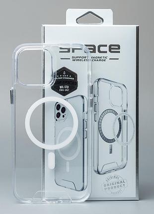 Чехол space case с поддержкой magsafe для iphone 13 прозрачный