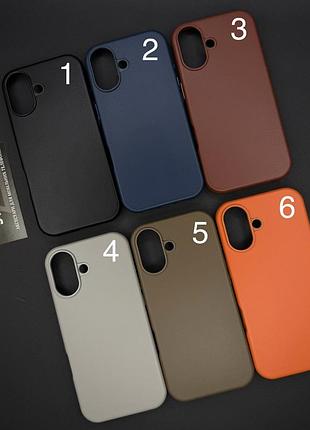 Чохол leather case для iphone 17 6.3 з magsafe без лого з анімацією під шкіру із закритим низом