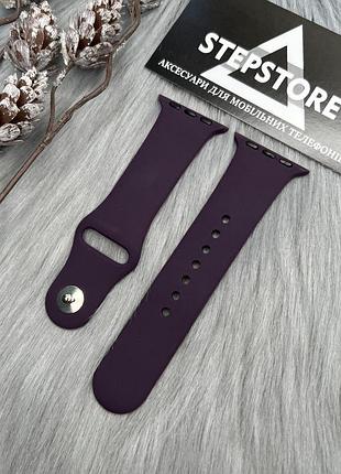 Ремінець m-l силіконовий для apple watch 42 44 45 49 ultra mm series 1 2 3 4 5 6 7 se браслет