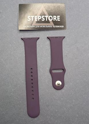 Ремінець m-l силіконовий для apple watch 42 44 45 49 ultra mm series 1 2 3 4 5 6 7 se браслет
