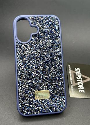 Чохол для iphone 17 з камінчиками стразами силіконовий протиударний блискучий жіночий