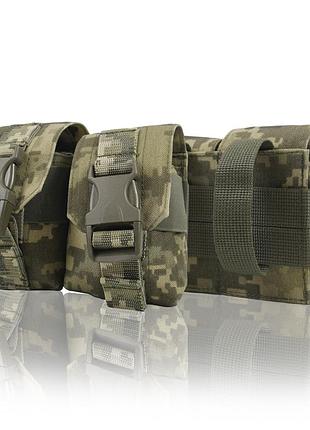 Тактичний підсумок під 2 гранати kiborg gu double mag pouch pixel