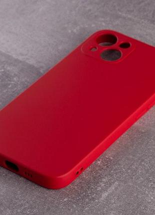 Силіконовий чохол soft silicone case для iphone 14 (без лого) червоний